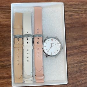 Interchangeable Rose Gold Fossil Watch